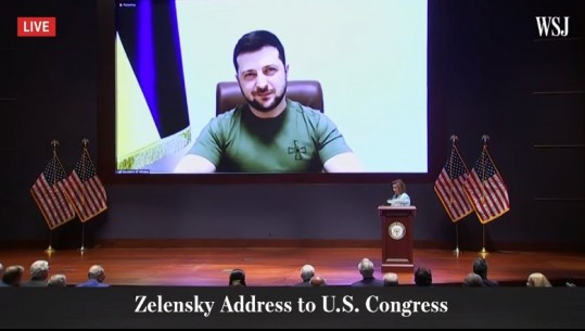 Zelensky flet në Kongresin amerikan: Na bombardojnë çdo ditë, por ne nuk dorëzohemi! Këto janë ditë kur vendoset fati i vendit tonë