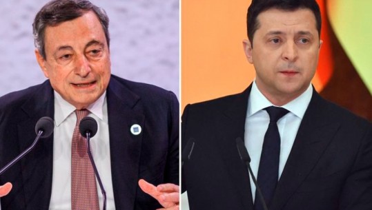 Draghi-Zelenskyt: Po mbroni dhe lirinë tonë, Italia ju është mirënjohëse