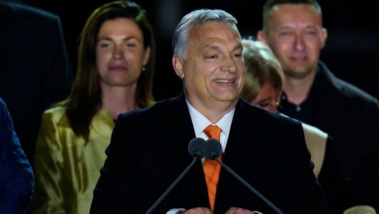 Zgjedhjet në Hungari, kryeministri Viktor Orban  shpall fitoren e mandatit të katërt 