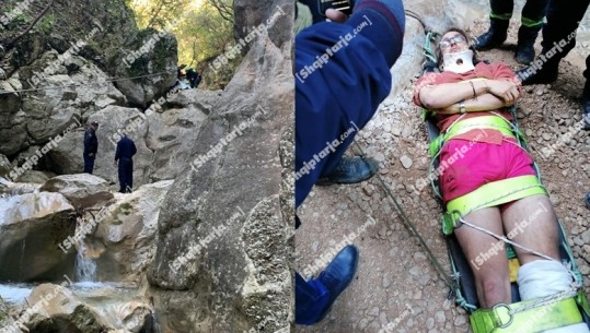 Mbeti i bllokuar dhe pësoi frakturë, nxirret pas disa orësh nga kanionet e Gjipesë turisti polak