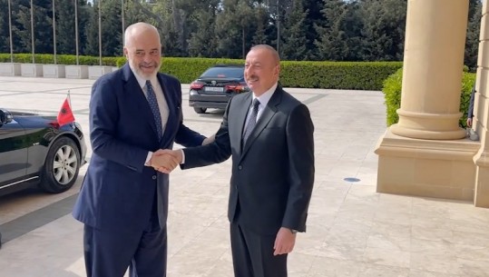 Gaz nga Azerbajxhani për Shqipërinë? Rama takon Presidentin në Baku: Presim investime! Aliyev: Bashkëpunimi në fushën e gazit ka potencial për t'u rritur