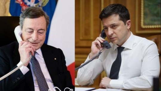 Draghi telefonatë me Zelenskyn: Mbështetje të plotë për Kievin