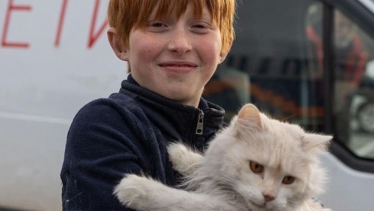 Djali nga Mariupoli që shpëtoi macen nga bombardimet
