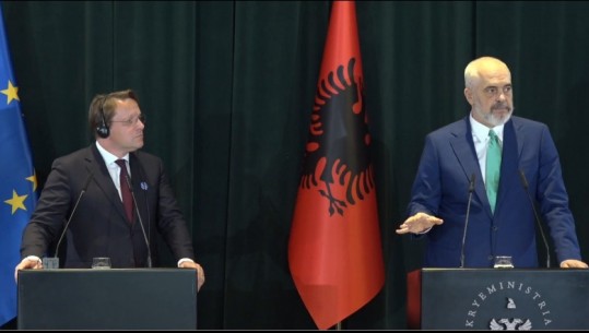 Varhelyi në Tiranë/ Rama: Nëse s'ka datë për negociatat ndahemi nga Maqedonia! Komisioneri: Kërkoj pak më shumë durim, e kryejmë brenda qershorit