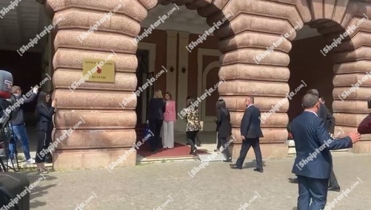 Pas takimit me Ramën, e dërguara e DASH takohet me Alibeajn në Kryesinë e Kuvendit, pritet në hyrje nga Jorida Tabaku 