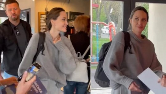 Surprizon Angelina Jolie, viziton Ukrainën në mes të sulmeve ruse (VIDEO)