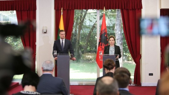 Ministrja e Jashtme pret homologun lituanez: Marrëdhëniet tona të shkëlqyera! Presim datën për konferencën e parë ndërqeveritare Shqipëri-BE