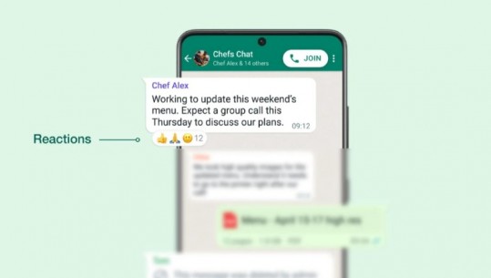 WhatsApp sjell ndryshime, nga sot do të mund të reagoni me emoji në çdo mesazh