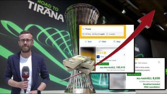 “Çmenden” çmimet për Conference League në ‘Air Albania’! Vëzhgimi i Report Tv: 500 deri 3 mijë euro 1 dhomë hoteli! Menaxherja: I shitëm dhomat në booking, rezervoni aty