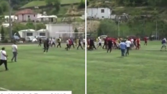 Sherr masiv te futbolli i të rinjve, dhuna ndërpret përkohësisht ndeshjen mes Erzenit dhe Labërisë (VIDEO)