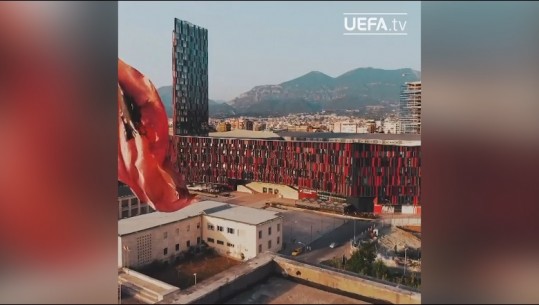 VIDEO/ 'Mirësevini në Tiranë', UEFA publikon pamje të kryeqytetit në prag të finales së Ligës së Konferencës