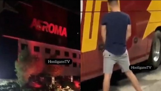 VIDEO/ Shikoni se ç’i bëjnë huliganët e Feyenoord autobusit të Romës