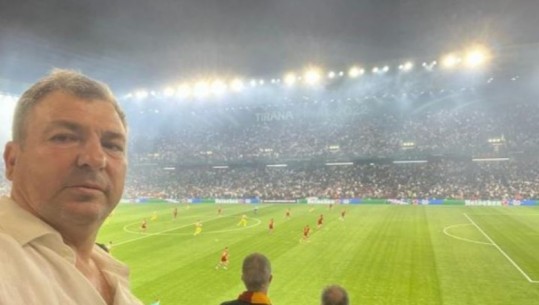 Vangjush Dako i pranishëm në stadium, Forza Roma