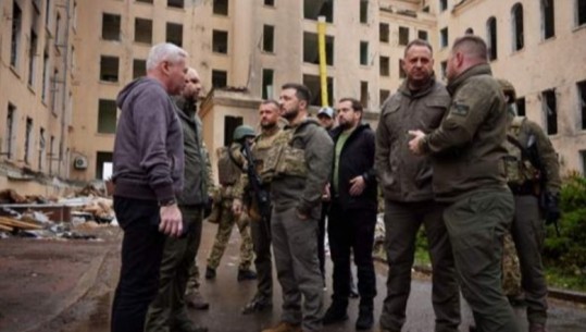 Zelensky në vijën e parë të luftës