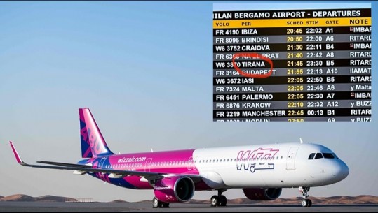 WizzAir sërish vonesa të mëdha, mungesë ajri të kondicionuar me udhëtimet që lidhin Tiranën me Europën, shtyhen fluturimet nga Bergamo, Bolonja dhe Milano Malpensa drejt Rinasit