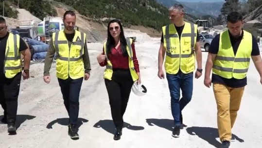 Punimet në tunelin e Skërficës drejt përfundimit, Ministrja e Infrastrukturës: Aksi  Kardhiq-Delvinë hapet për qarkullim më 2 korrik