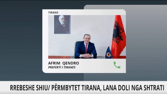 Moti i keq, prefekti i Tiranës për Report Tv: Niveli i ujit në Lumin e Lanës në nivelet maksimale, ekipet e emergjencës në terren! Ja rrugët ku u shfaqën problematika
