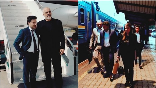 Del VIDEO, Abazoviç së bashku me Ramën marrin trenin për në Kiev