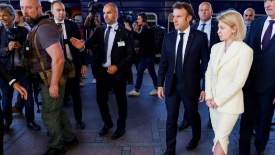 Macron në Ukrainë: Vizita në Kiev është mesazh i unitetit evropian