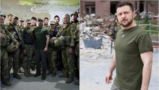 'Mos të ndalojmë së punuari për fitore', Zelensky viziton qytetin ukrainas pas sulmit rus