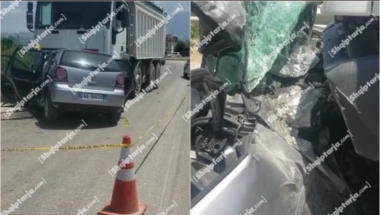 Aksident i rëndë në aksin Berat-Dimal! Makina përplaset me kamionin, shoferja 27-vjeçare dërgohet me urgjencë në spital