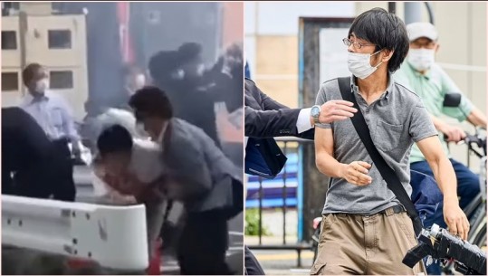 Dalin pamjet tronditëse! Momenti kur ish-kryeministri japonez qëllohet për vdekje (VIDEO)