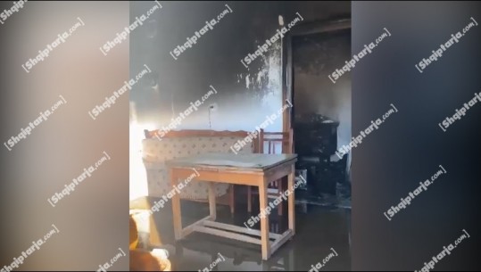 Shpërthen bombula e gazit në Vlorë, shkrumbohet banesa (VIDEO)