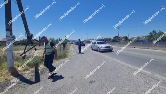 Shkëputet shtylla elektrike në Durrës, kabllot shkaktojnë radhë kilometrike! Policët i heqin me dorë, rrezikojnë jetën (VIDEO)