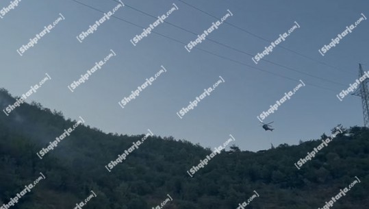 Ndërhyrja me helikopter, shuhet zjarri pranë Urës së Zogut në Lezhë
