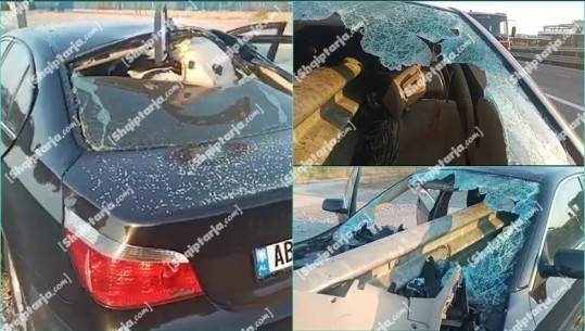VIDEO/ Makina bëhet copash, pamje nga aksidenti në Thumanë