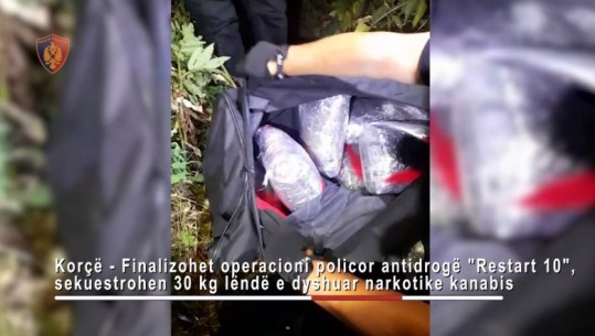 Operacioni ‘Restart’, shkon në 23 numri i të arrestuarve! Pranga për 24-vjeçarin, i sekuestrohen 30 kg kanabis, tentoi ta transportonte në Greqi (VIDEO)