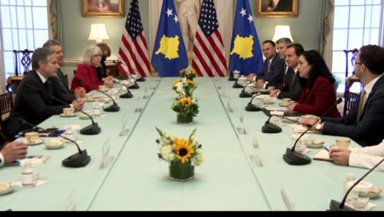 Osmani dhe Kurti takohen me Blinken! Sekretari amerikan i Shtetit: Kosova partner i palëkundur i SHBA-së