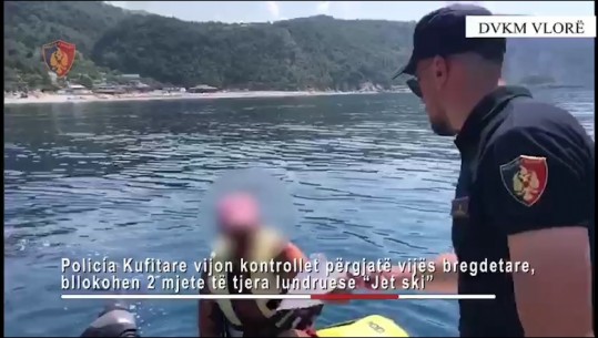 Vlorë/ Kryenin manovra të rrezikshme në det, gjobiten 25 drejtues ‘Jetski’ në bregdetin e jugut, bllokohen 3 prej tyre (VIDEO)