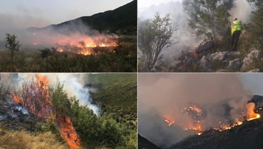 Situata e zjarreve në vend, Ministria: 15 vatra në 24 orë, 2 ende aktive në Mirditë dhe Kurbin! Përfshihet nga flakët kodra e fshatit Mimias të Beratit, në rrezik disa banesa, afër dhe një shtyllë tensioni