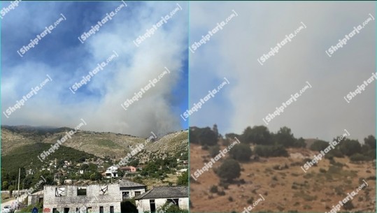Merr përmasa të mëdha zjarri në Goranxi të Dropullit! Në vendngjarje mbërrijnë 40 zjarrfikës! Kërkohet ndërhyrja nga ajri