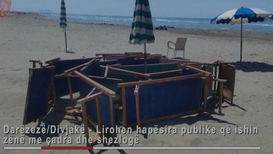 Zaptuan plazhin publik të Darzezës, 3 nën hetim, sekuestrohen 169 çadra dhe 338 shezlongë! Gjendet edhe një gomone, u dërgua për verifikim