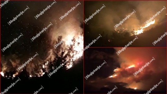 VIDEO, flakët mbulojnë qiellin e Fushë-Krujës! Zjarri i qëllimshëm në Nikël, rrezikohen banesa