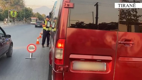 Policia rrugore 'me dorë të hekurt' në Tiranë, vendos 225 gjoba dhe pezullon 110 leje drejtimi