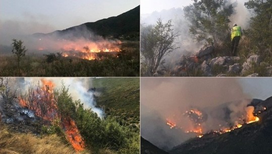 Situata e zjarreve në vend, 6 vatra ende aktive! Ndërhyrje nga ajri në malin e Sopotit në Sarandë