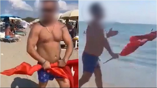 Hoqi flamurin turk nga kulla e rojës në Durrës dhe e hodhi në det, arrestohet 48-vjeçari (VIDEO)