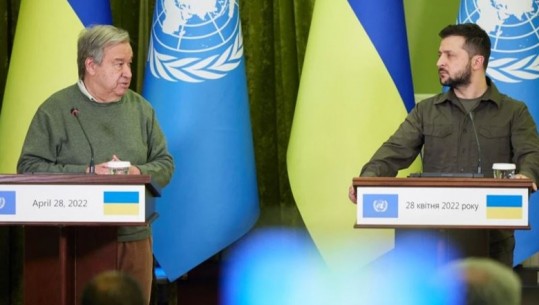 Sekretari i Përgjithshëm i OKB-së të enjten në Ukrainë, do të takojë Zelensky-n dhe Erdoganin