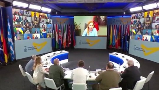 Ministrja e Jashtme në samitin virtual: Sulmi ndaj Ukrainës i ka rrënjët në pushtimin e Krimesë! Zelensky zotohet të rimarrë gadishullin: Lufta nisi dhe do të përfundojë aty