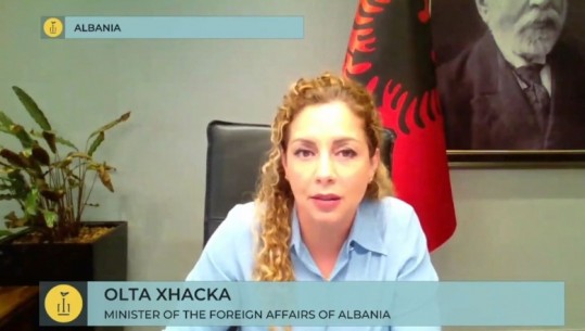 Ministrja e Jashtme: Shqipëria mbështet Ukrainën, ashtu siç duhet ta bëjnë të gjithë deri në çlirimin e territoreve të pushtuara