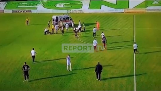 Del VIDEO/ Momenti kur futbollisti i Tiranës është i shtrirë pa ndjenja në fushë