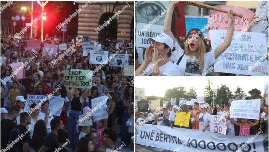 Protesta për abuzimin ndaj 11-vjeçares! Tirana 'një' me Prishtinën, dhjetëra qytetarë dhe vogëlushe ‘ngrihen në këmbë’: Dua të dal në park pa frikë