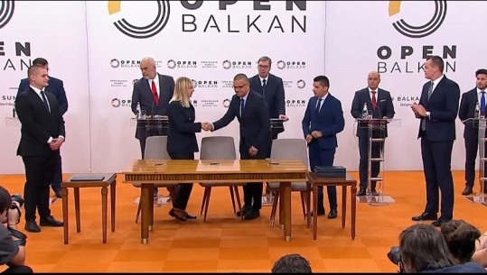 Ballkani i hapur/ Firmosen marrëveshjet:  Tregti pa kufizime të ushqimeve, plan operacional për emergjencat civile, bashkëpunim në kulturë dhe energji 