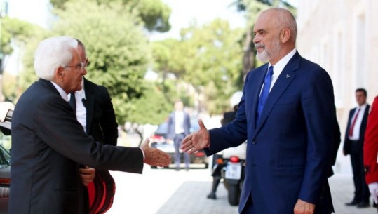 Rama takon presidentin e Italisë Sergio Mattarellën