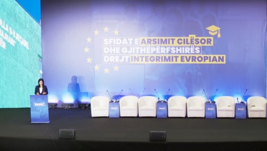 Kongresi i Arsimit, Kushi: Kemi përgatitur programe dhe bursa studimi që të rinjtë të mos largohen nga Shqipëria