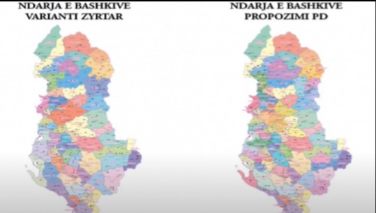 Propozimi i PD-së së Berishës për hartën Territoriale: Të jenë 95 bashki në total, të shtohen 34 njësi vendore më shumë