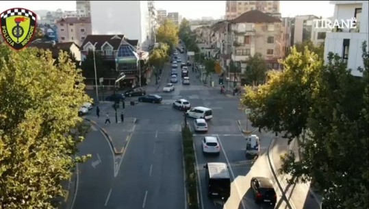 Nuk respektuan korsinë e lëvizjes, ‘Droni edukues’ kap në shkelje shoferët në Tiranë (VIDEO)